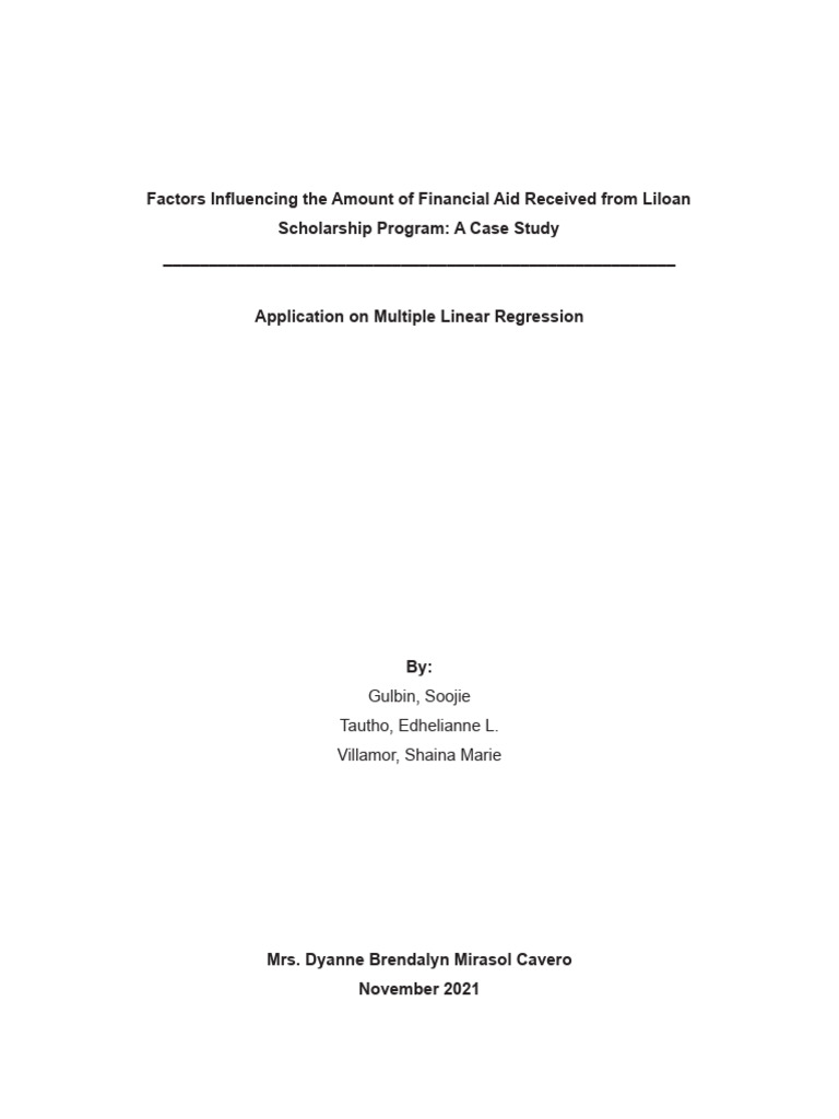 Midterms (Case Study) Gulbin, Tautho, Villamor PDF Coefficient Of