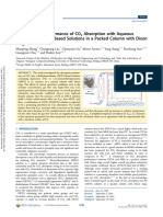 Sheng Et Al 2016 Mass Transfer Performance of Co2 Absorption With Aqueous Diethylenetriamine Based Solutions in A