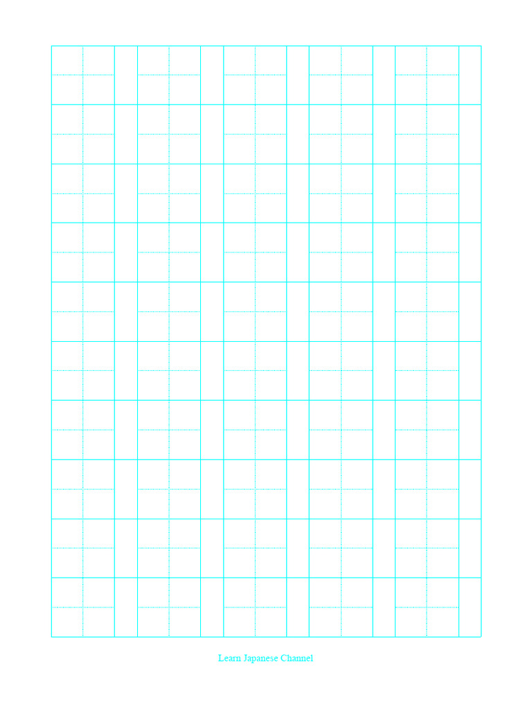 Hiragana Katakana Blank Sheet | PDF