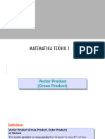 Matematika Teknik 1: Operasi Cross