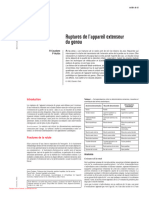 Ruptures de L'appareil Extenseur Du Genou