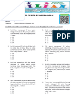 Soal Cerita Pengurangan Kelas 3 SD Level 4 Bilangan 50 Sampai 100