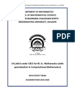 2019-20 M.Sc. Mathematics (Computational Maths)