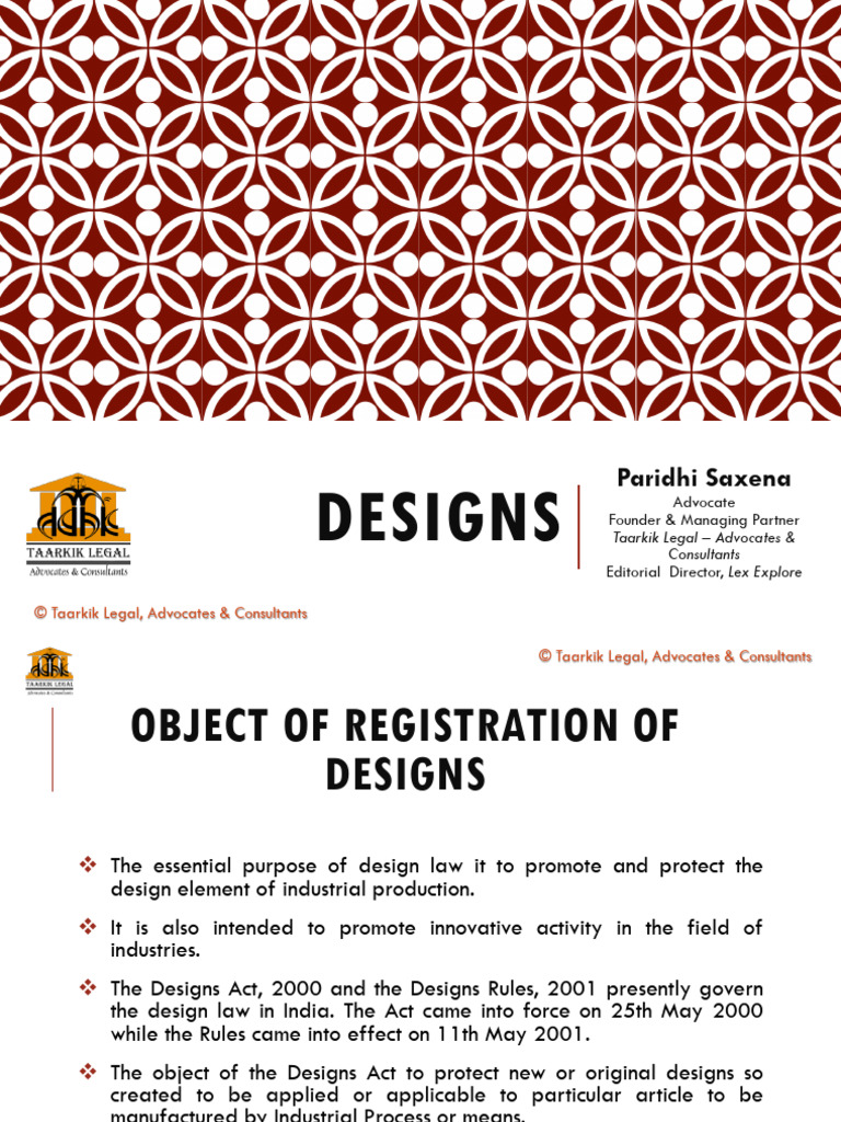 5 Designs PDF Novelty (Patent) Trademark