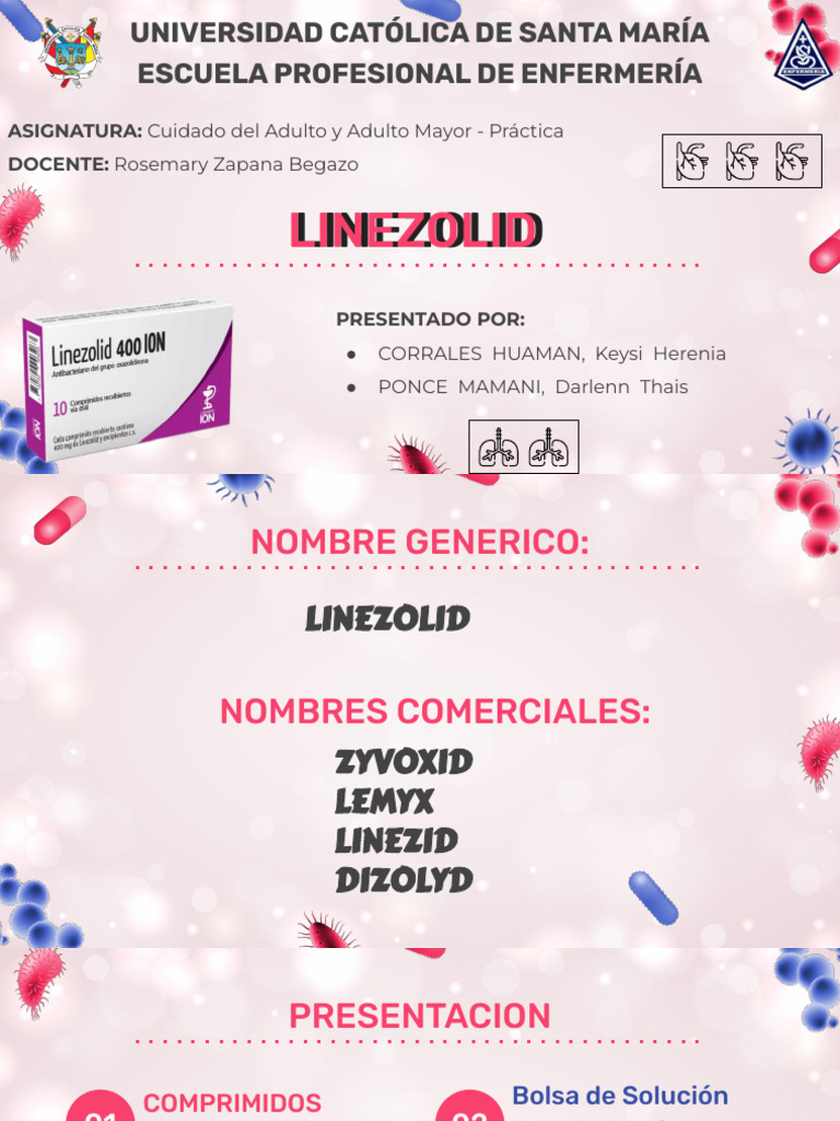 LINEZOLID | PDF | Neumonía | Ciencias de la Salud