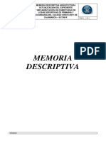 Memoria Descriptiva Cob. Primaria