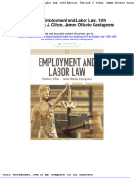 Test Bank For Employment and Labor Law 10th Edition Patrick J Cihon James Ottavio Castagnera Full Download