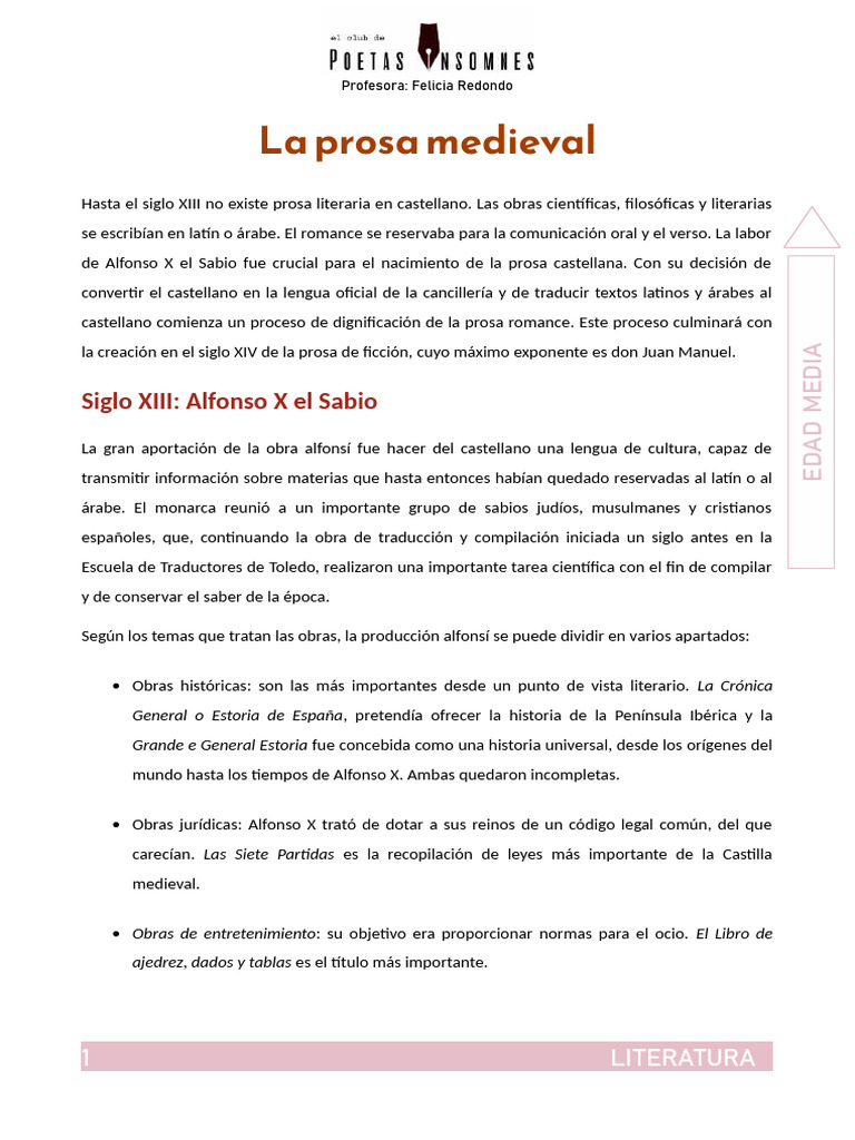 6 Prosa Medieval PDF