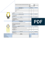 Check List de Arnés de Seguridad