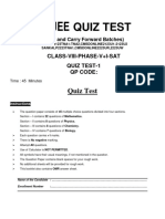 Ascent - (Obj) Class 8 Phase 1 Sat Quiz Test 1 F1