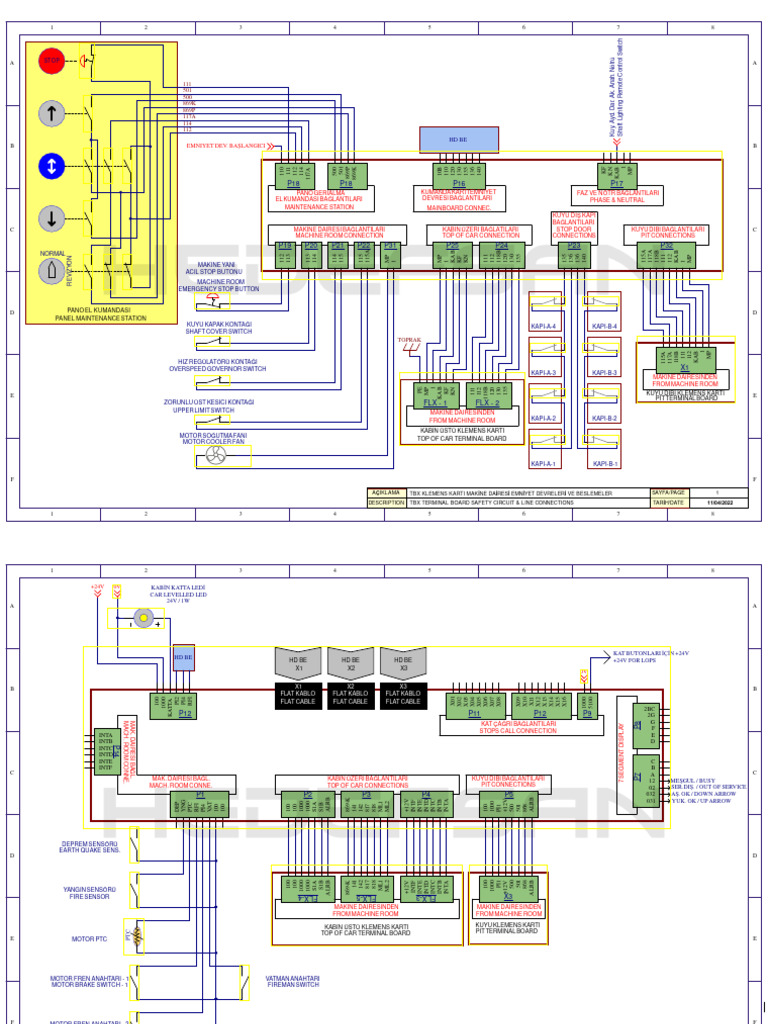 Elevator Wiring Connections Guide | PDF
