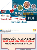 Diapositivas de Promoción para La Salud en Venezuela 2013