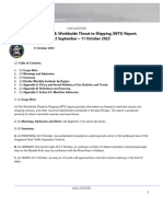 U.S. Navy Office of Naval Intelligence Worldwide Threat to Shipping (WTS) Report,  13 September - 11 October 2023