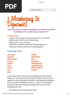 Chapter 1 - Marketing Is Dynamic