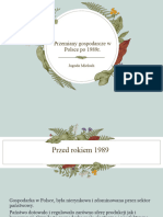 Przemiany Gospodarcze W Polsce Po 1989r
