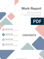 Work Report: Modern & Clean Template Title