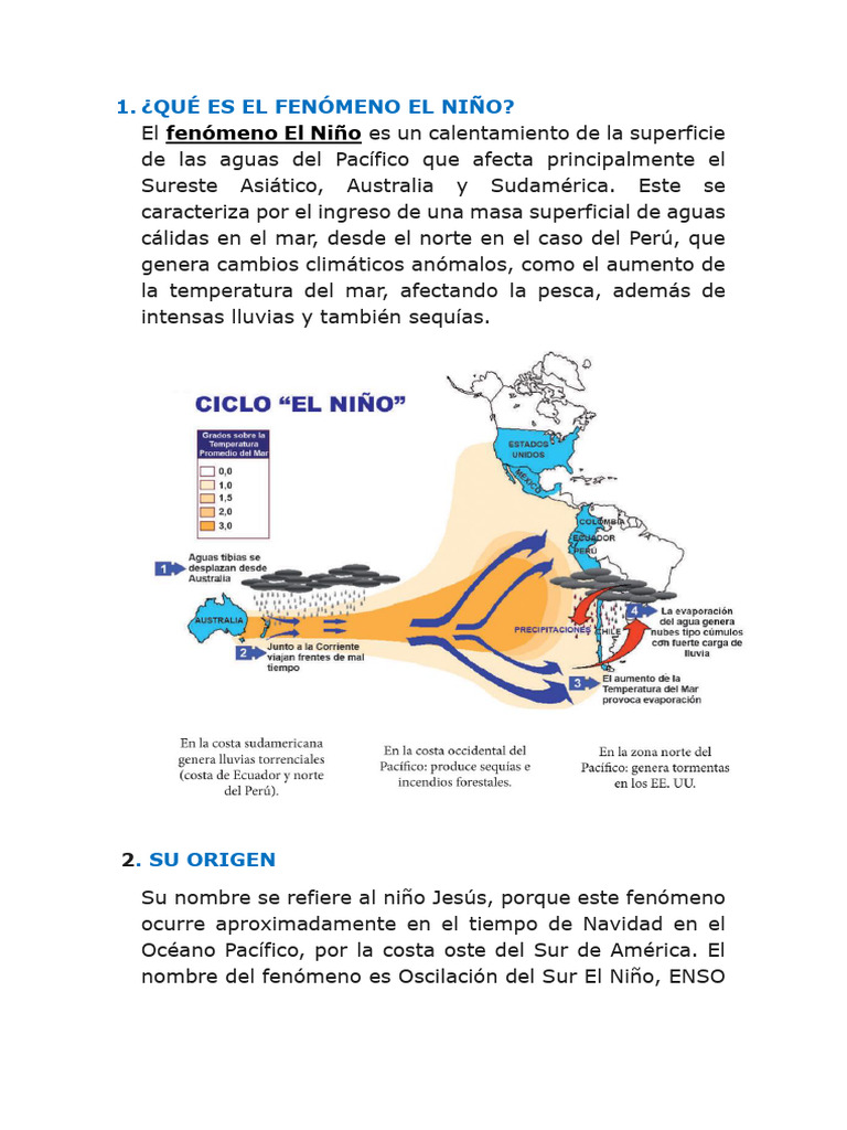 Qué Es El Fenómeno El Niño | PDF | Ciencia y matemáticas