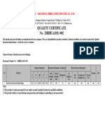 Certificado de Calidad ACCESORIOS C900 HIERRO DUCTIL
