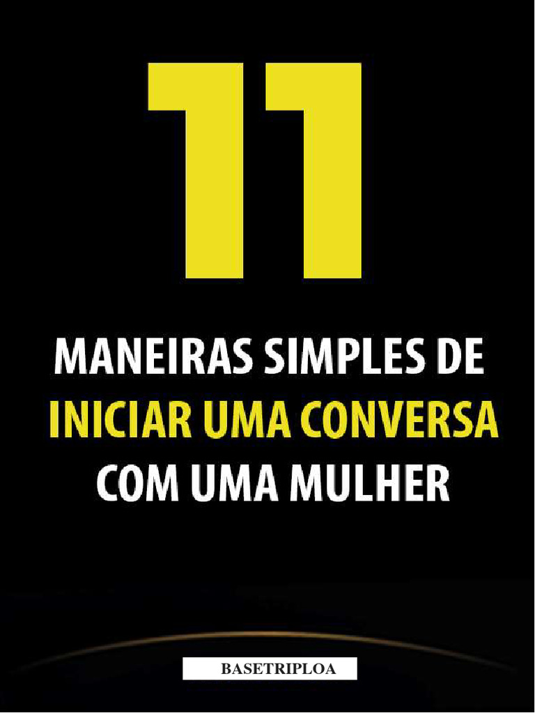 Como Iniciar Conversas com Mulheres | PDF | Carreira e Crescimento ...
