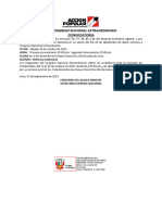 Segund Texto-Convocatoria Congreso Extraordinario 14 Oct 2023