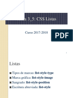 CSS5 Listas