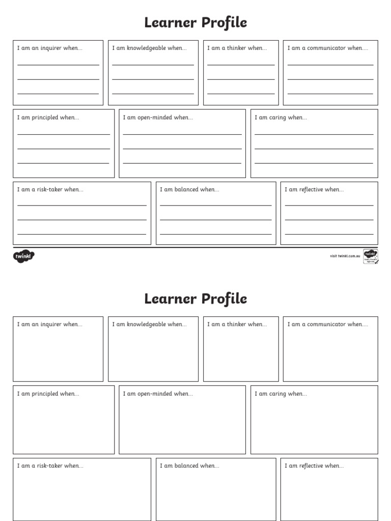 au-c-564-pyp-individual-learner-profile-activity-sheet-english | PDF