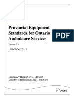Ontario Ambulance Services Provincial Equipment Standards 2011