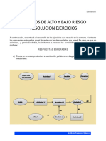 Procesos de Alto Y Bajo Riesgo Resolución Ejercicios: Respuestas Esperadas