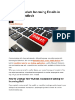 How To Translate Incoming Emails in Microsoft Outlook