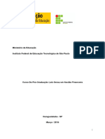 Projeto Pós Gestão Financeira Versão Final 2016