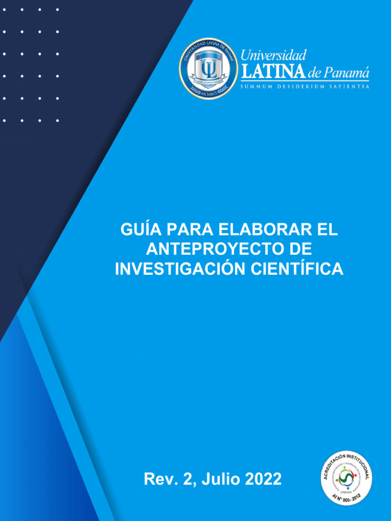 Guía para Anteproyecto de Investigación | PDF