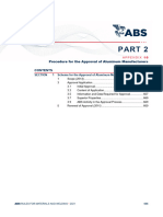 Part-2-July21 A P P E N D I X 1 0 Procedure For The Approval of Aluminum Manufacturers