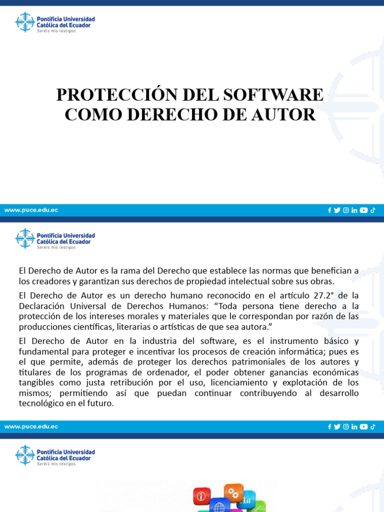 Protección Del Software Como Derecho de Autor | PDF | Programa de ...