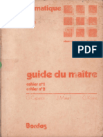 CP - Mathématiques - La Mathématique Au CP, Cahier 1 Et 2 - Guide Du Maitre - Bordas - 1976