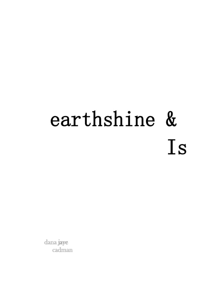 Earthshine PDF Sky Moon