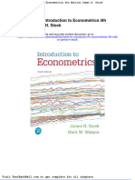 Test Bank For Introduction To Econometrics 4th Edition James H Stock Full Download