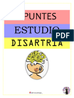 Apunte Disartria Estudio.