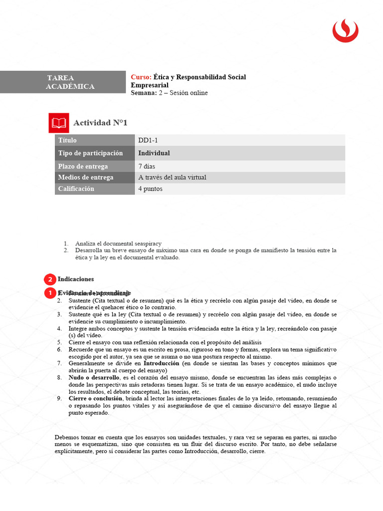 DD1 1 | PDF | Ensayos
