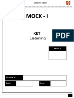 Ket c1 Listening Mock 1