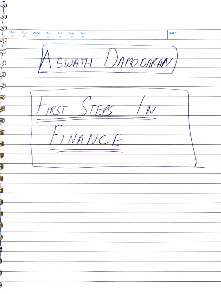 Aswath Damodaran Foundations of Finance Notes PDF