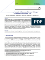 Uncertainty Analysis of Dynamic Thermal Rating of Overhead Transmission Line