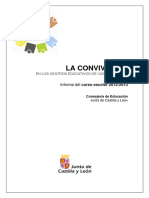 LA CONVIVENCIA EN LOS CENTROS DE CASTILLA Y LEÓN Curso 2012-2013