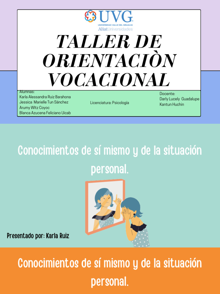 Taller de Orientación Vocacional | PDF | Toma de decisiones ...