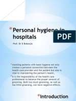 Personal Hygiene in Hospitals