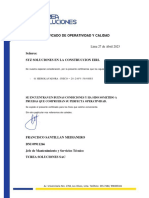 Certificado de Operatividad Hidrolavadora - Ineco