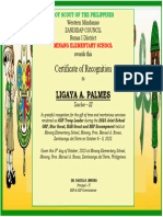 Cert. of Committee for the Bsp and Gsp