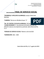 6 Informe Final de Servicio Social 2023