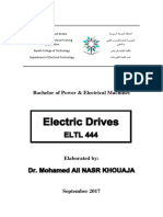 Course Electric Drives - Student Version