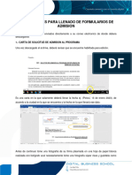 PDF Instrucciones de Llenado de Formularios de Admision DSIGT
