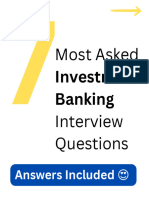 Most Asked Investment Banking